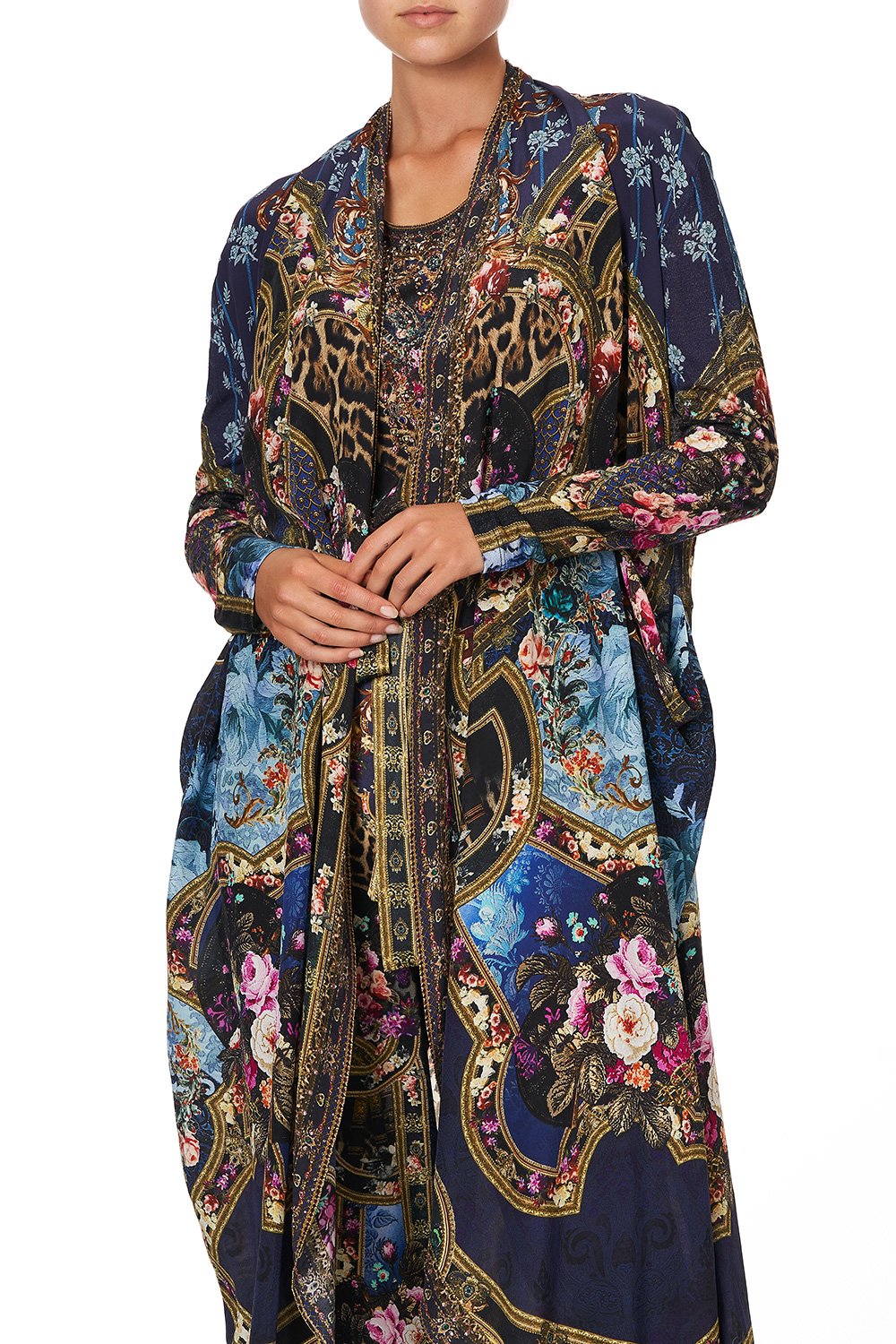 LONG CASUAL JACKET WITH POCKETS FIELDS OF TREASURE