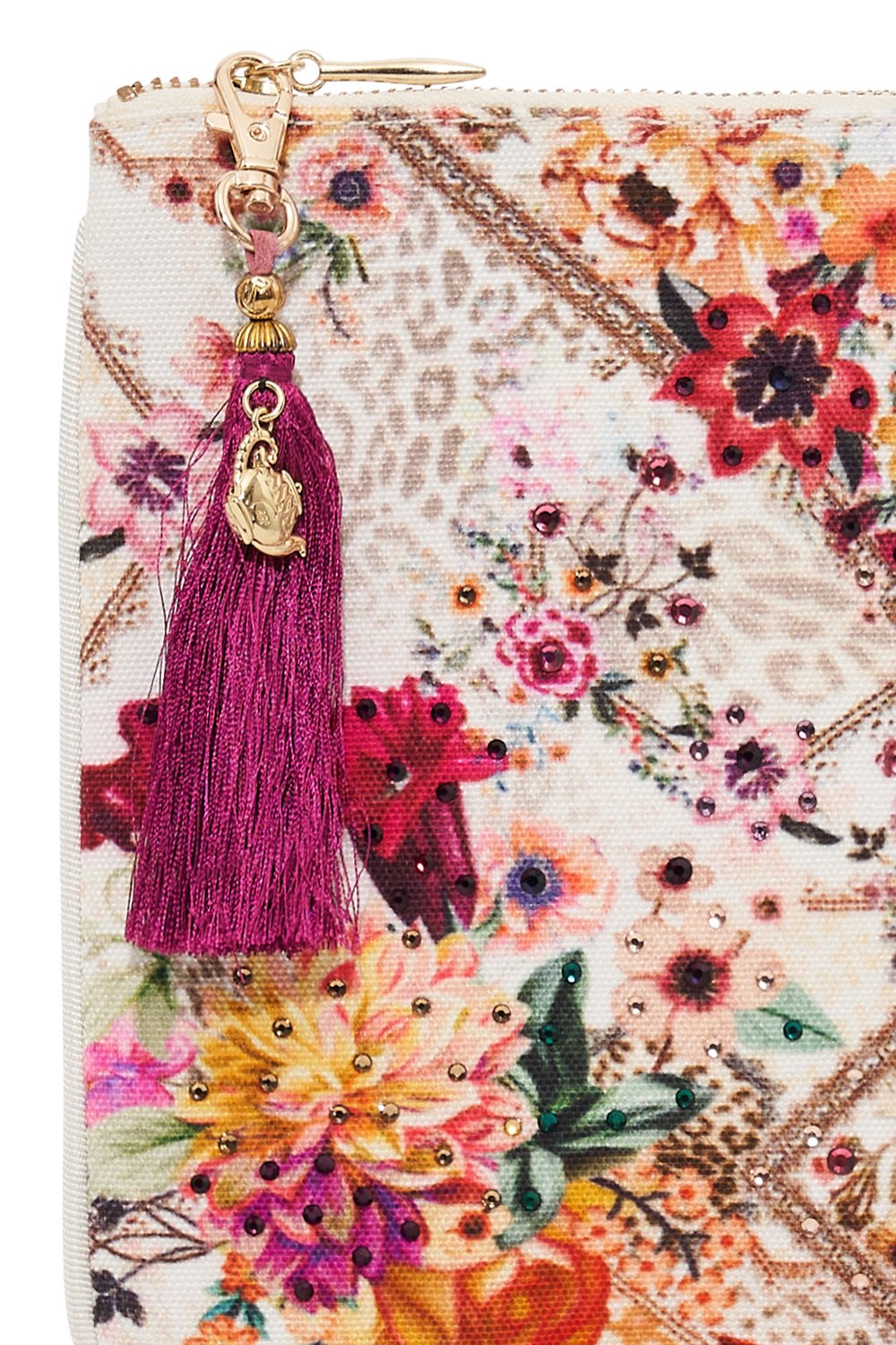 SMALL CANVAS CLUTCH SEW IN LOVE