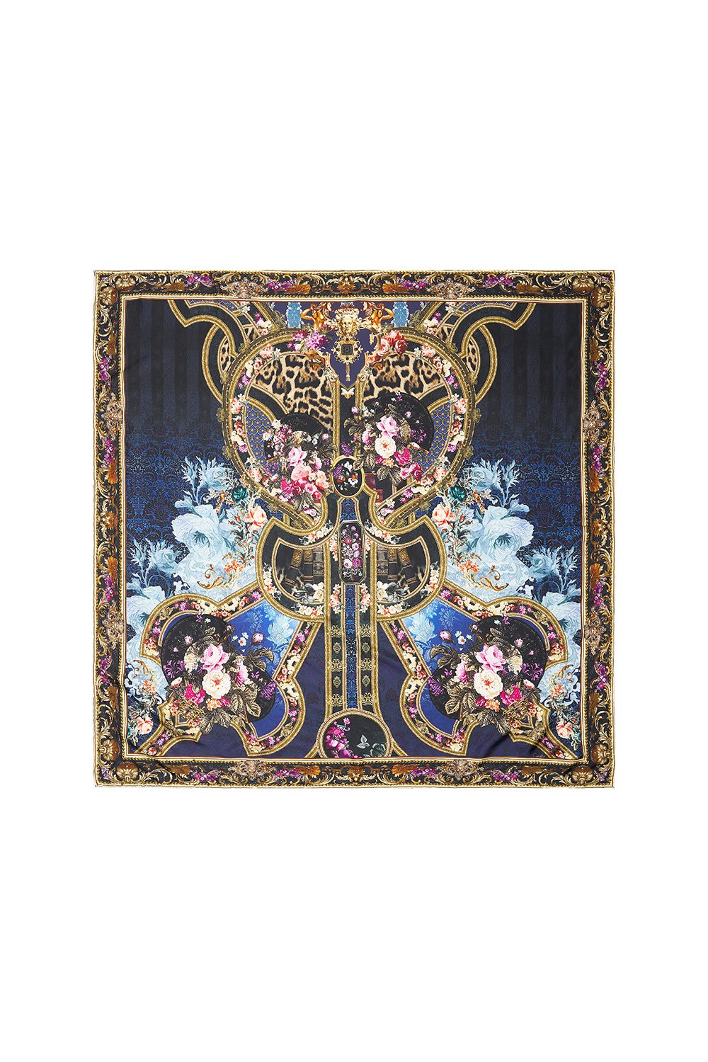 LARGE SQUARE SCARF FIELDS OF TREASURE