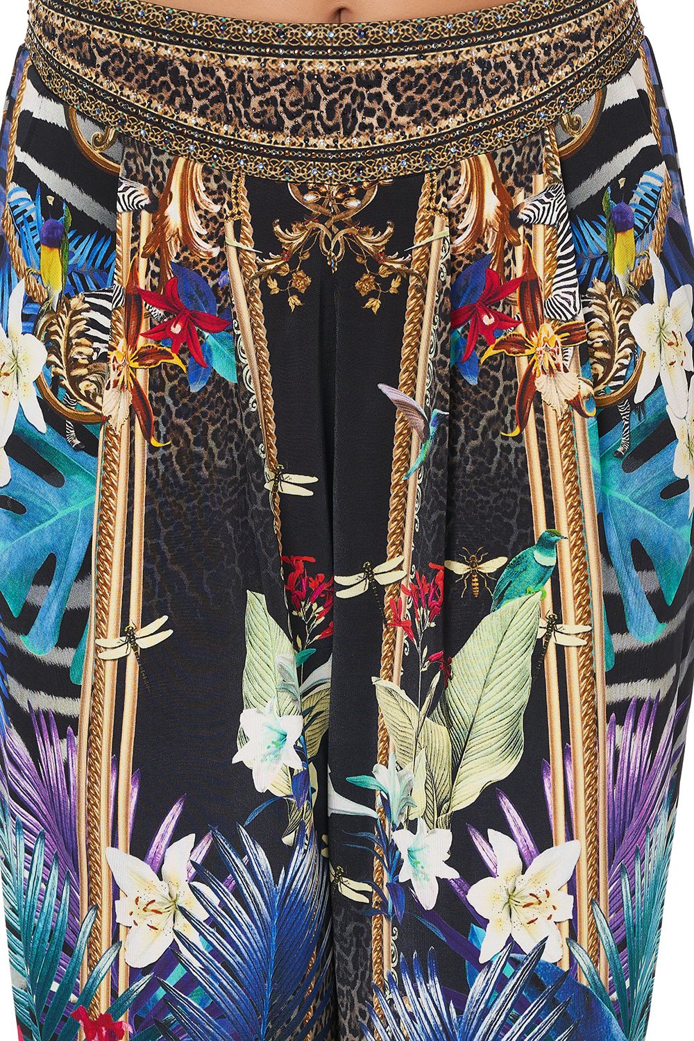 HAREM PANTS WITH FRONT PLEATS RAINBOW ROOM