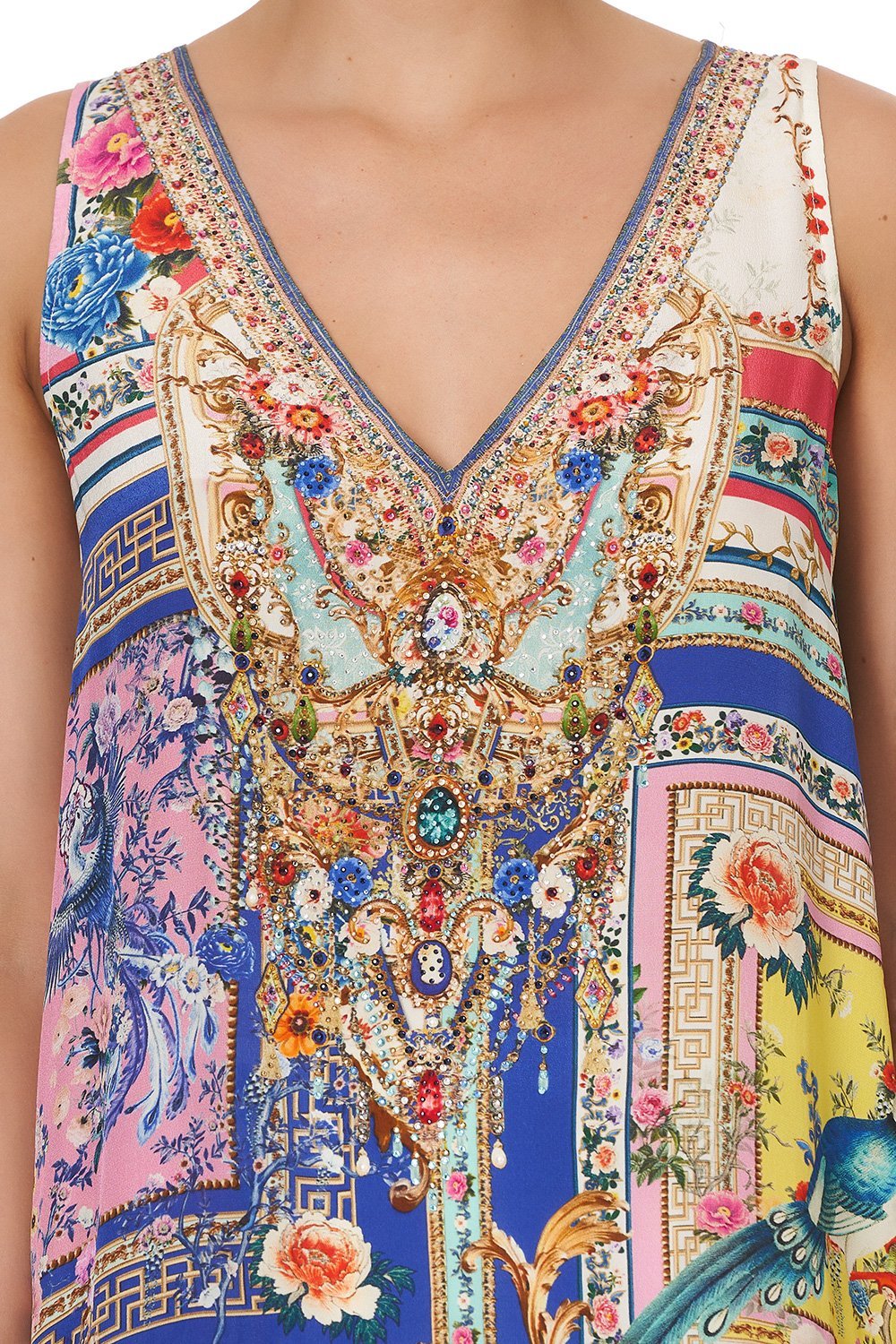 HIGH LOW CROSS OVERLAY TOP PARTY IN THE PALACE