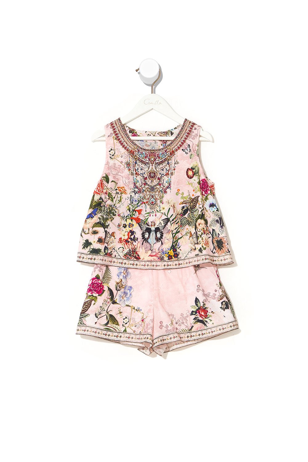 KIDS DOUBLE LAYER PLAYSUIT 12-14 YOUNG HEARTS