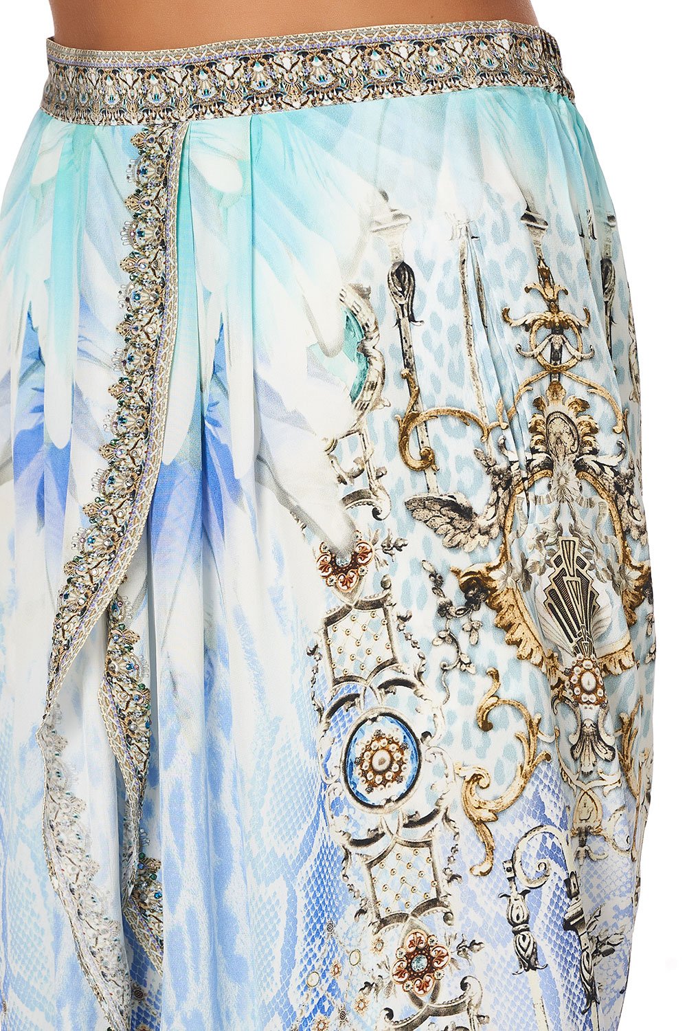 GATHERED WRAP FRONT TROUSER GATSBYS GIRL