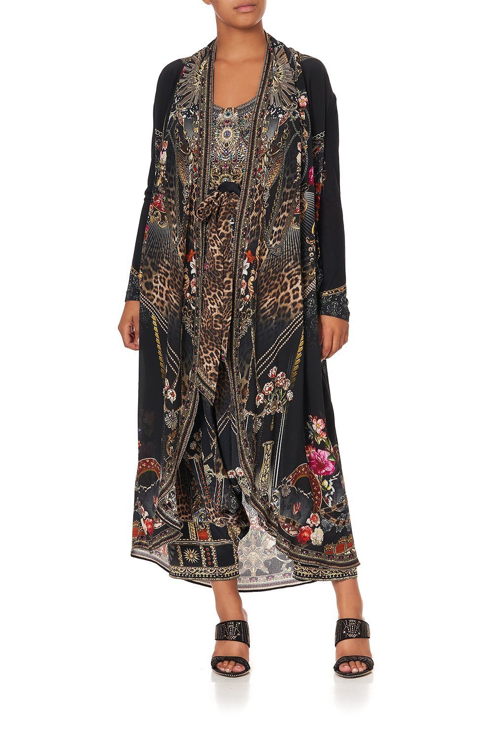 LONG CASUAL JACKET WITH POCKETS GOTHIC GODDESS