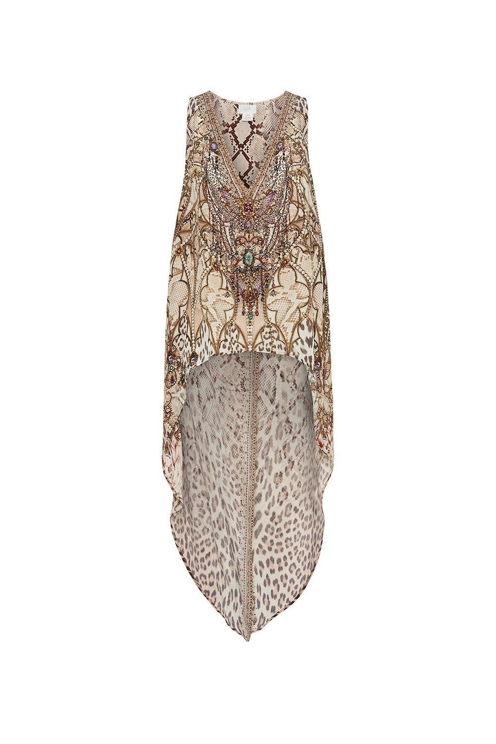 HIGH LOW CROSS OVERLAY TOP ALL IS NOUVEAU