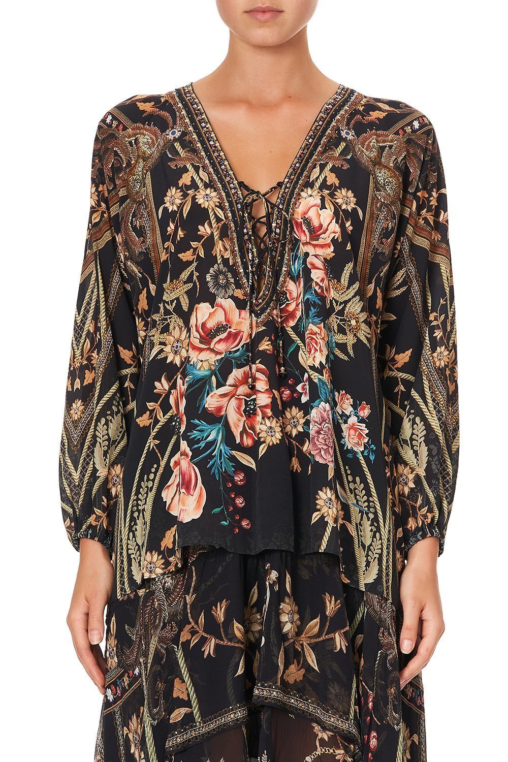 LACE UP BLOUSE BELLE OF THE BAROQUE