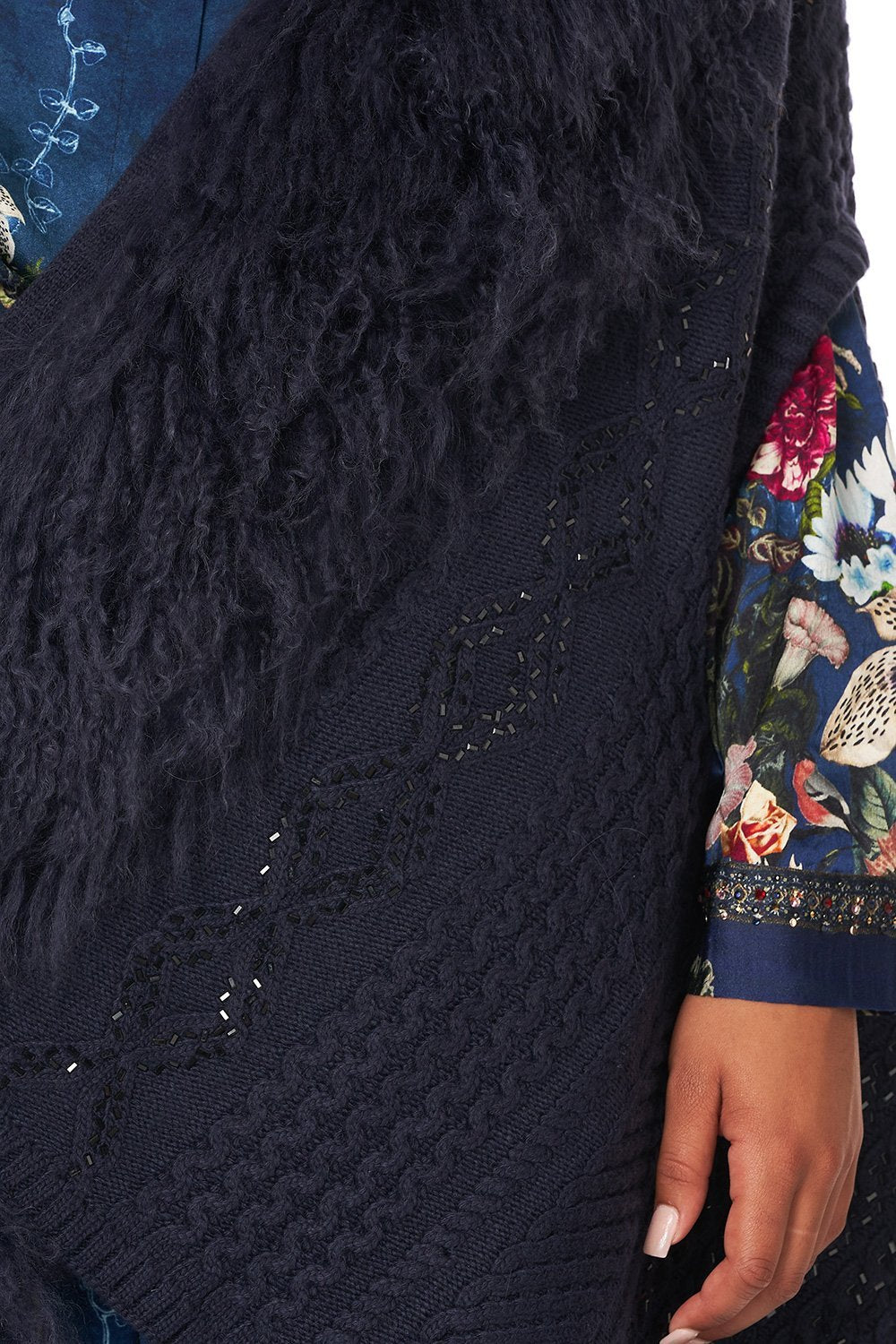 SHEARLING CAPE DREAMS OF MIDSUMMER