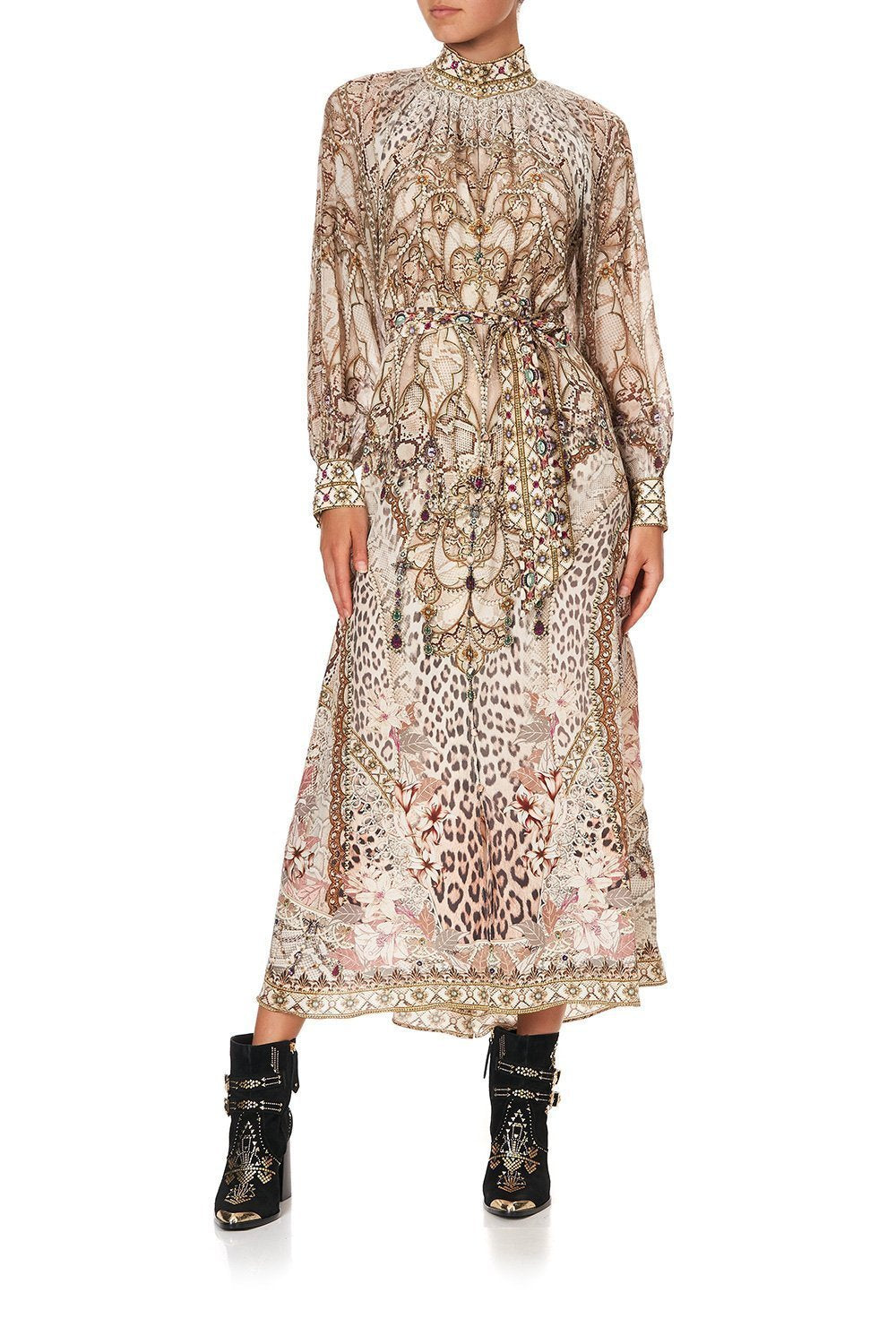 RAGLAN SLEEVE MIDI SHIRT DRESS ALL IS NOUVEAU