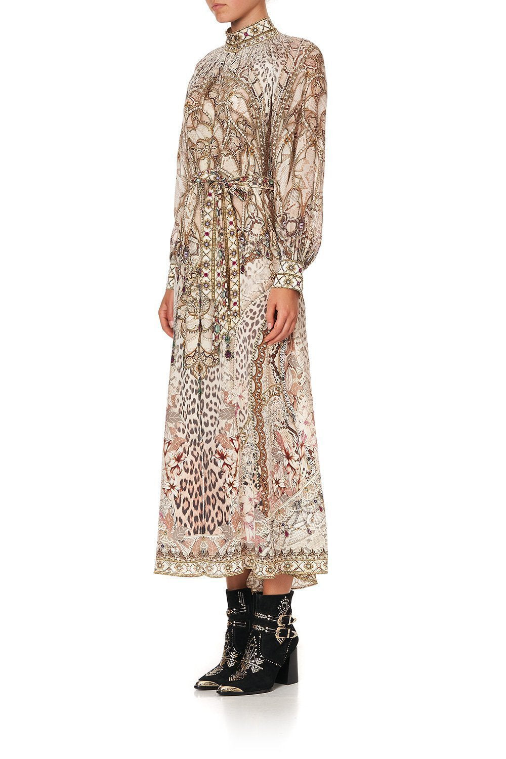 RAGLAN SLEEVE MIDI SHIRT DRESS ALL IS NOUVEAU