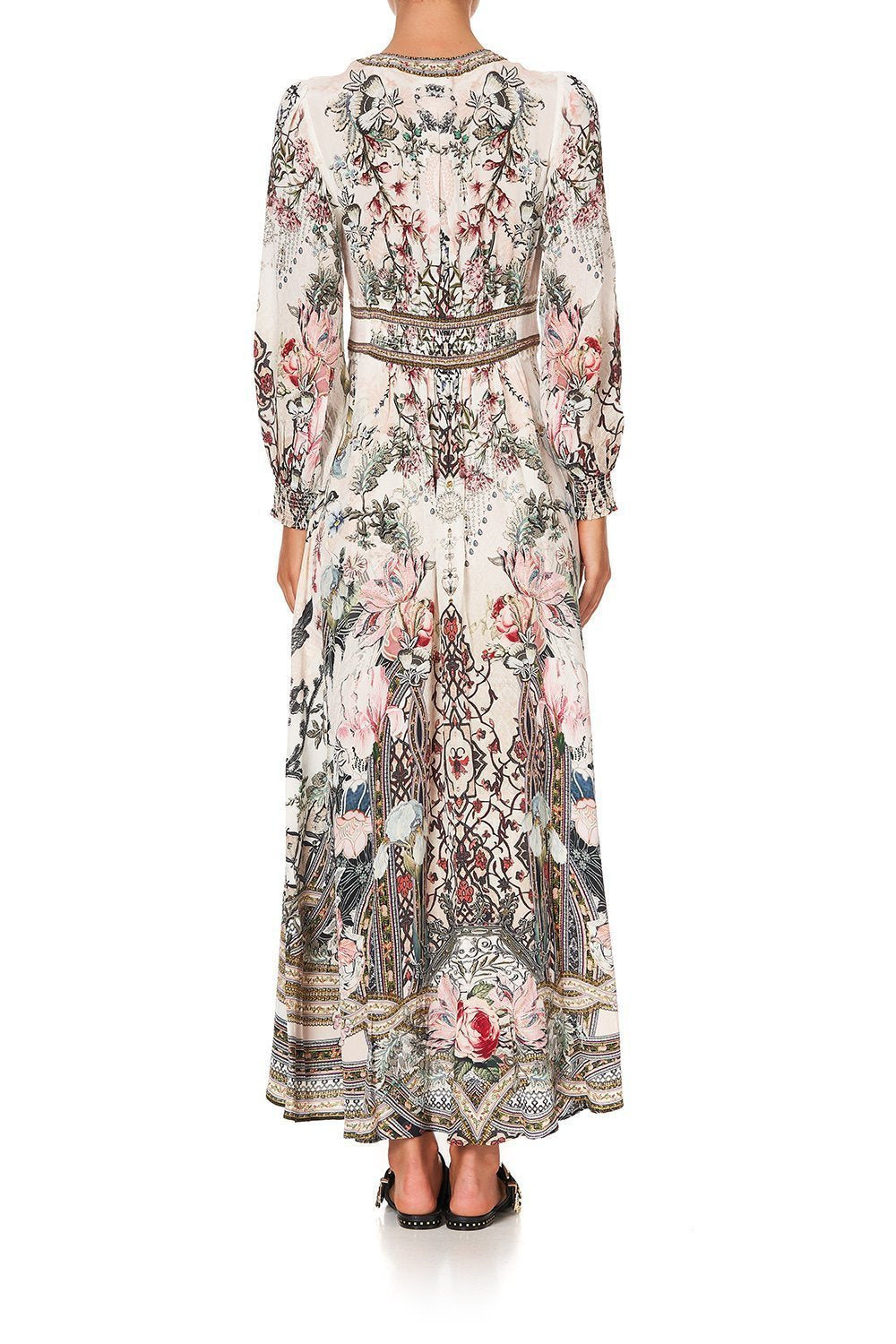 BUTTON DRESS WITH SHAPED WAISTBAND ROMANCE IS BORN