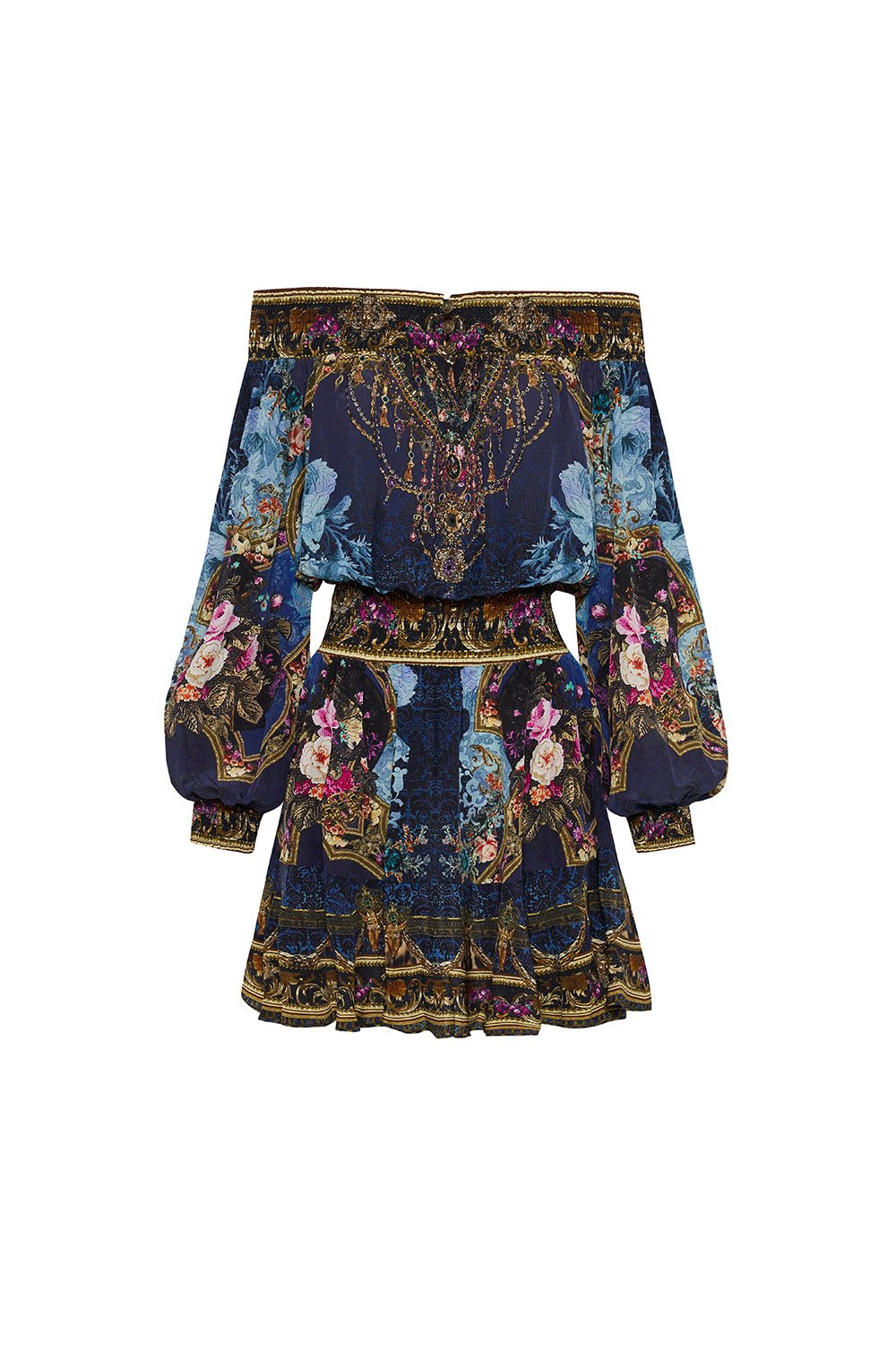 OFF SHOULDER SHORT DRESS FIELDS OF TREASURE