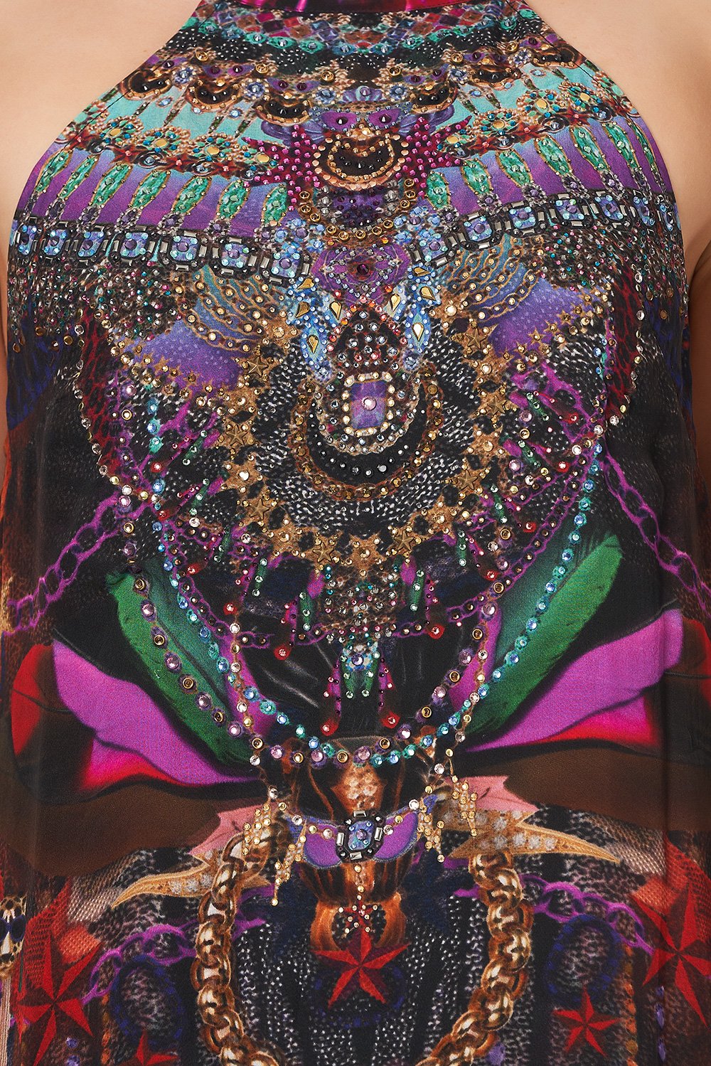 HALTER OVERLAY DRESS ROCKET WOMAN