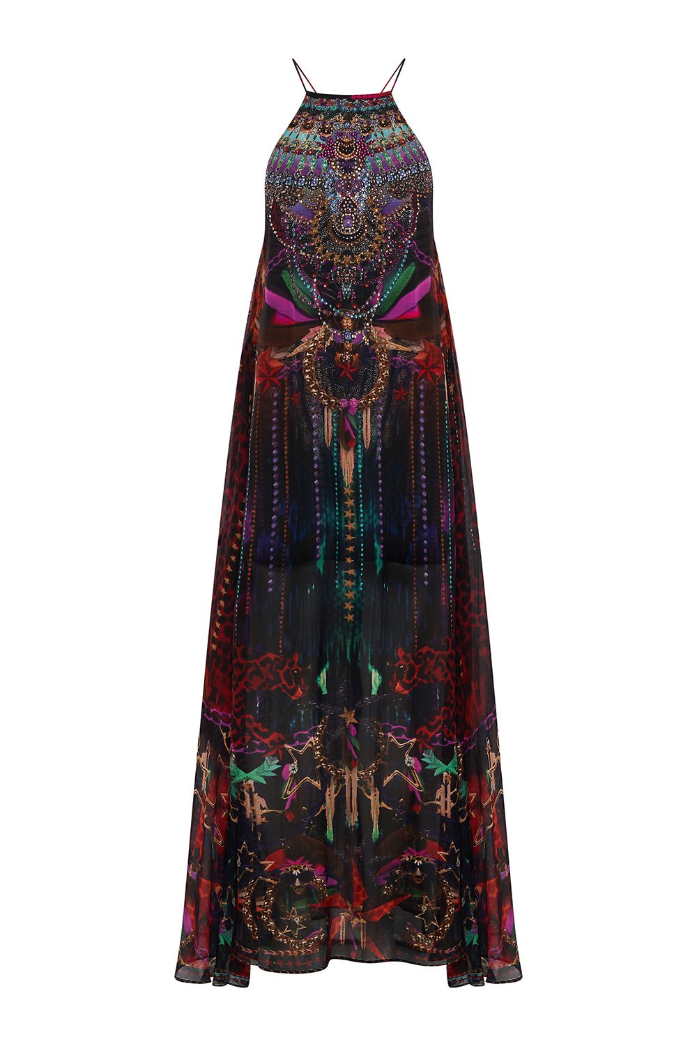 HALTER OVERLAY DRESS ROCKET WOMAN