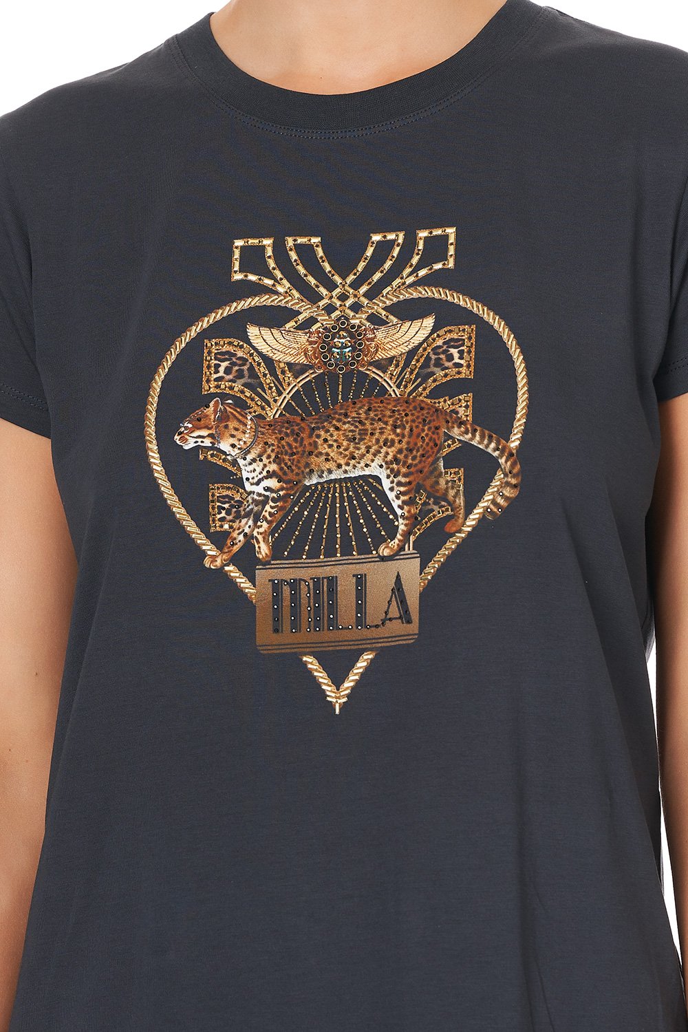 SLIM FIT ROUND NECK T-SHIRT ABINGDON PALACE