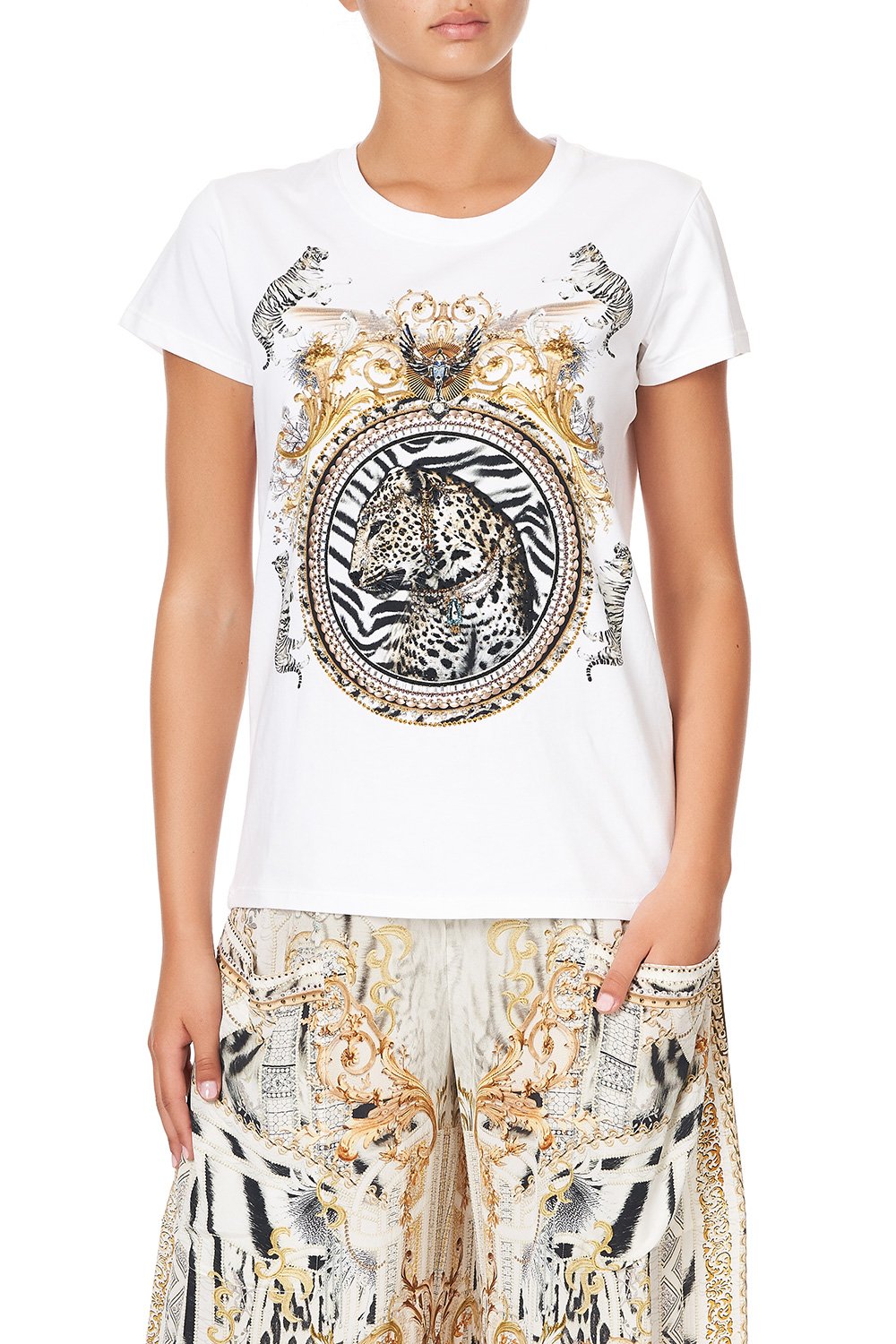 SLIM FIT ROUND NECK T-SHIRT GATES OF GLORY