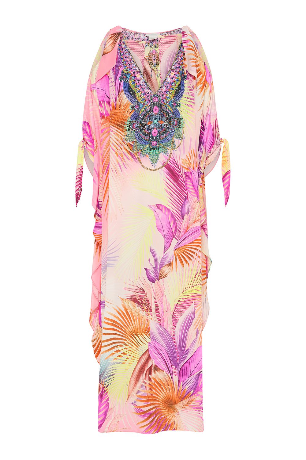 SCARF TIE KAFTAN SOUTH BEACH SUNRISE
