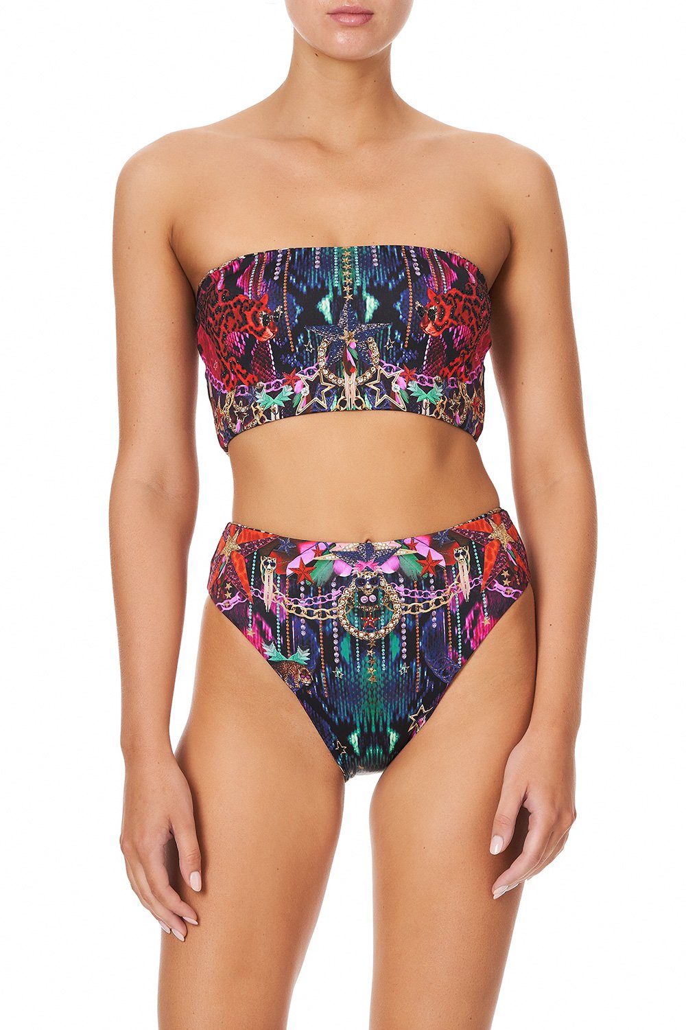 REVERSIBLE WIDE BANDEAU ROCKET WOMAN