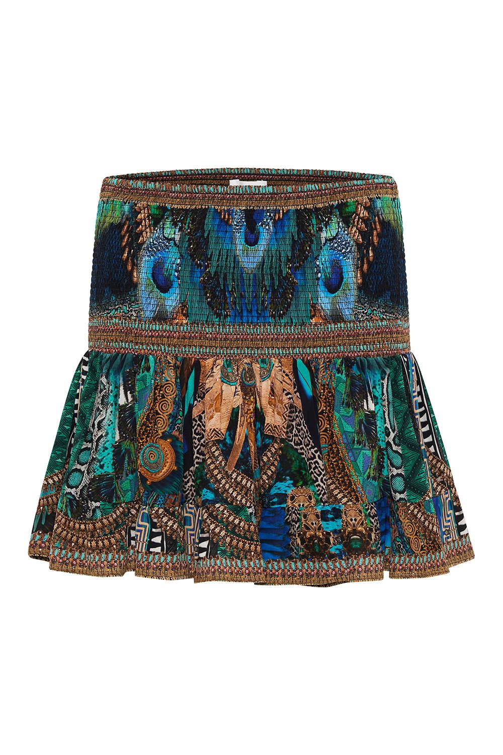 SHORT SHIRRED SKIRT TEMPLE TEMPTRESS