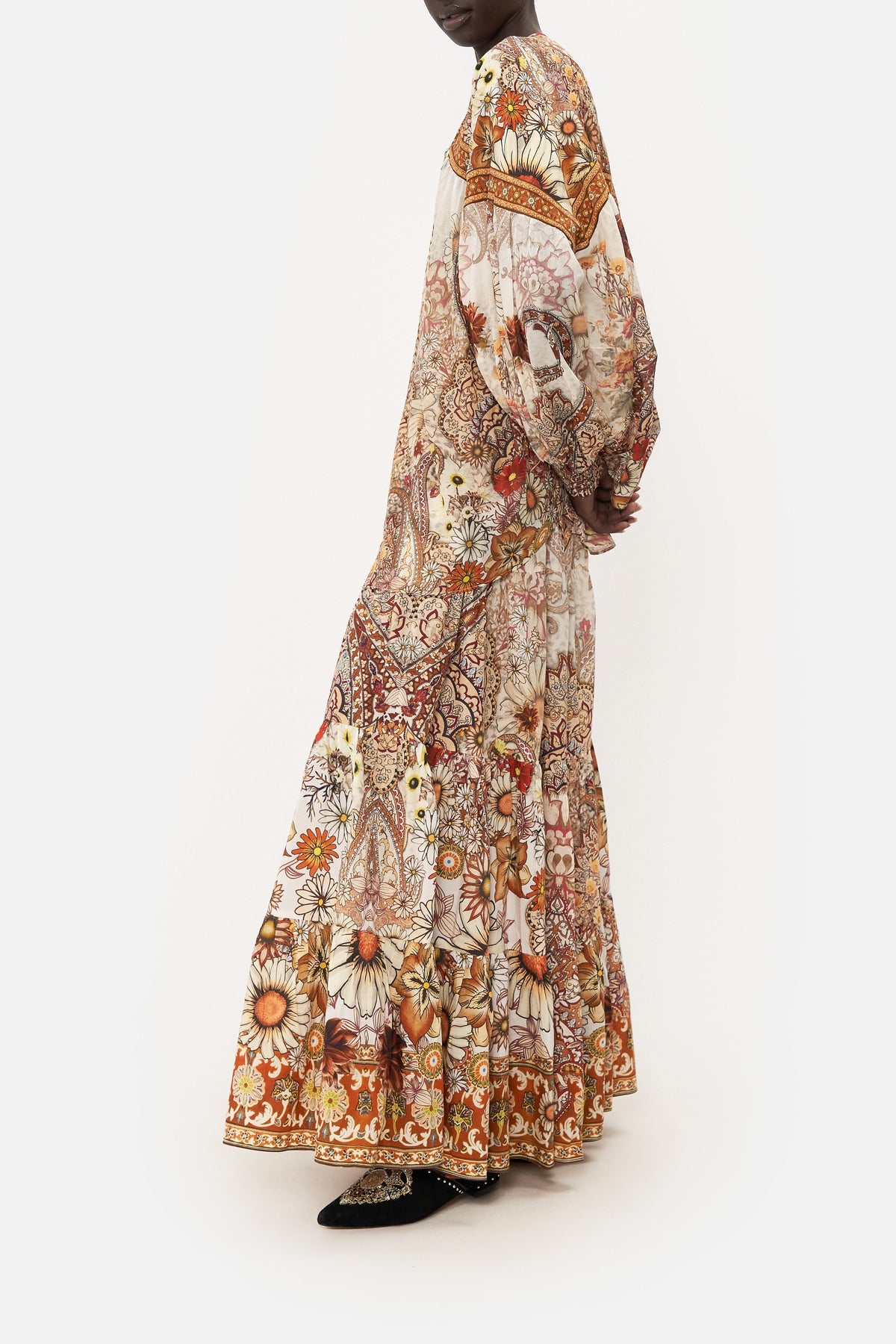 BLOUSON BLOUSE WITH NECK TIE HEART OF A HIPPIE