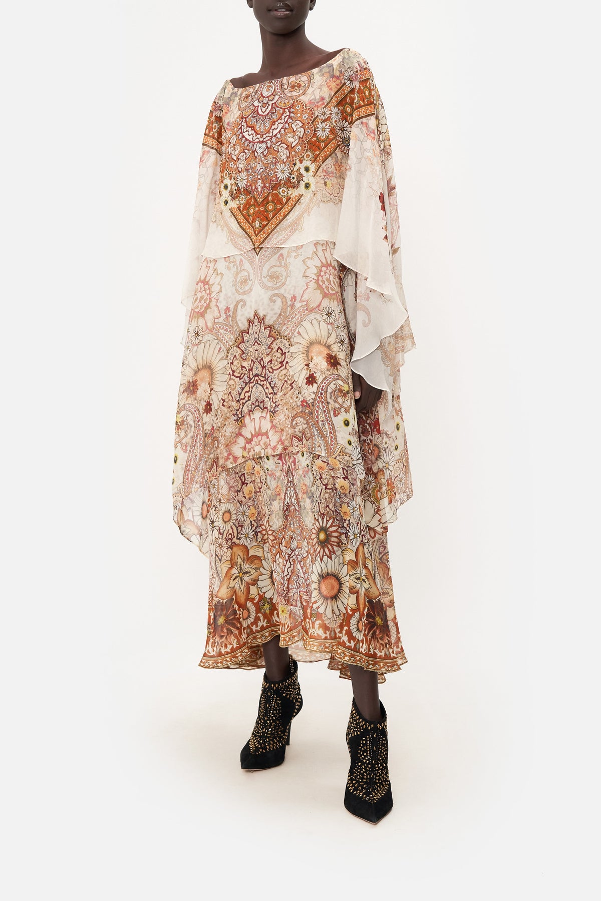 LAYERED OFF SHOULDER DRESS HEART OF A HIPPIE