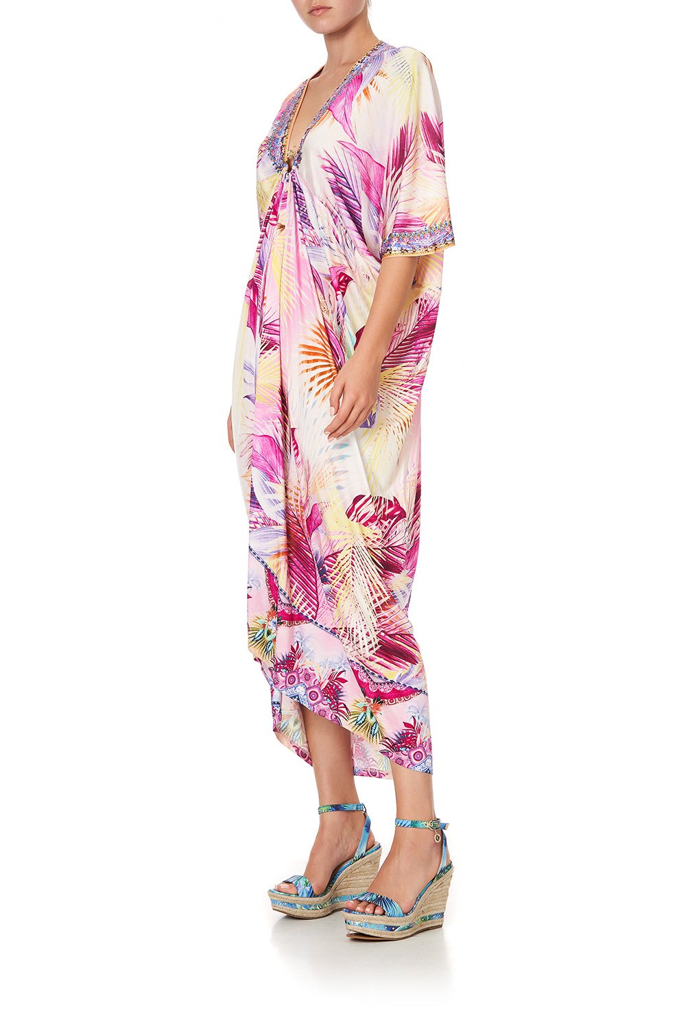 METAL RING JERSEY KAFTAN SOUTH BEACH SUNRISE