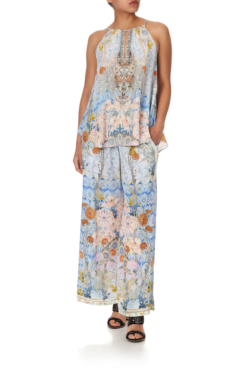 FLARED CAMI WITH NECK TIE MORRIS MUSE