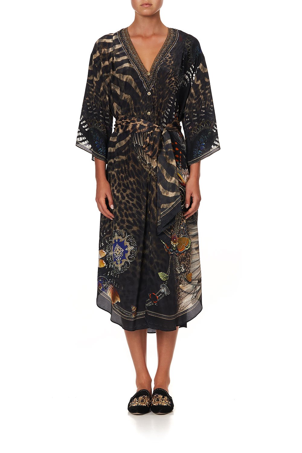 LOOSE BUTTON THROUGH DRESS TREASURE CHASER