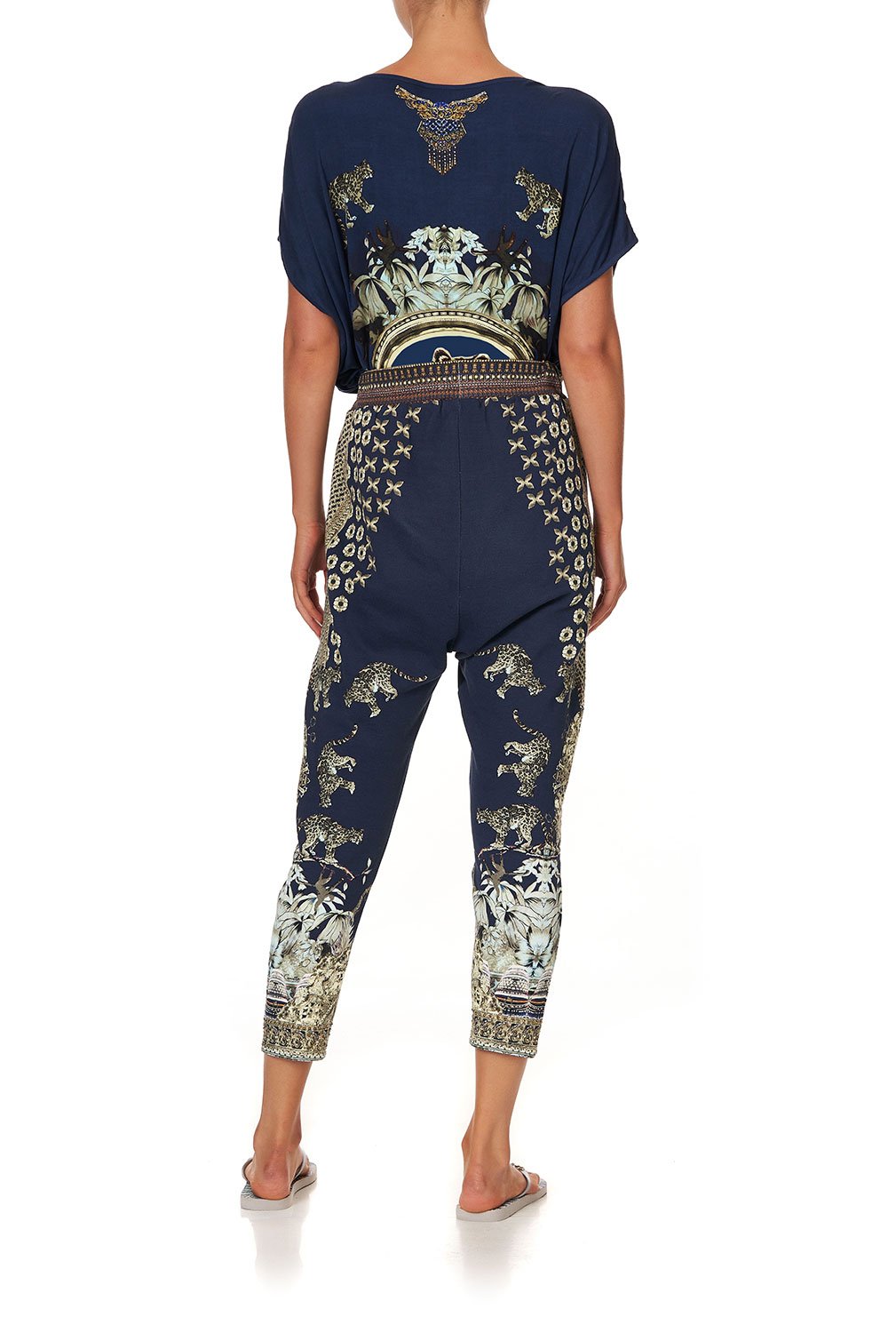 RIB WAIST RELAXED PANT A LITTLE PAST TWILIGHT