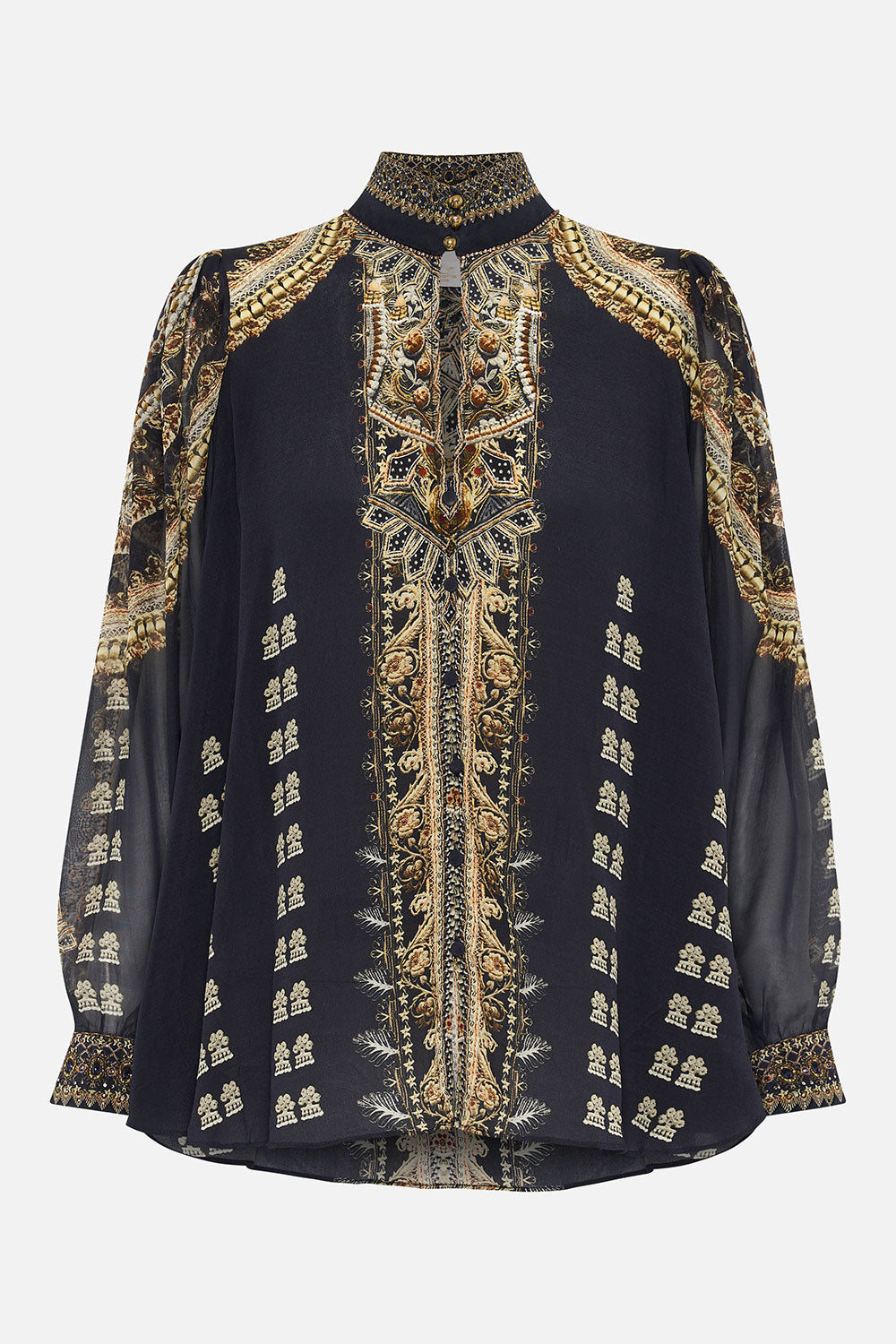 DROP SLEEVE SWING BLOUSE ITS ALL OVER TORERO
