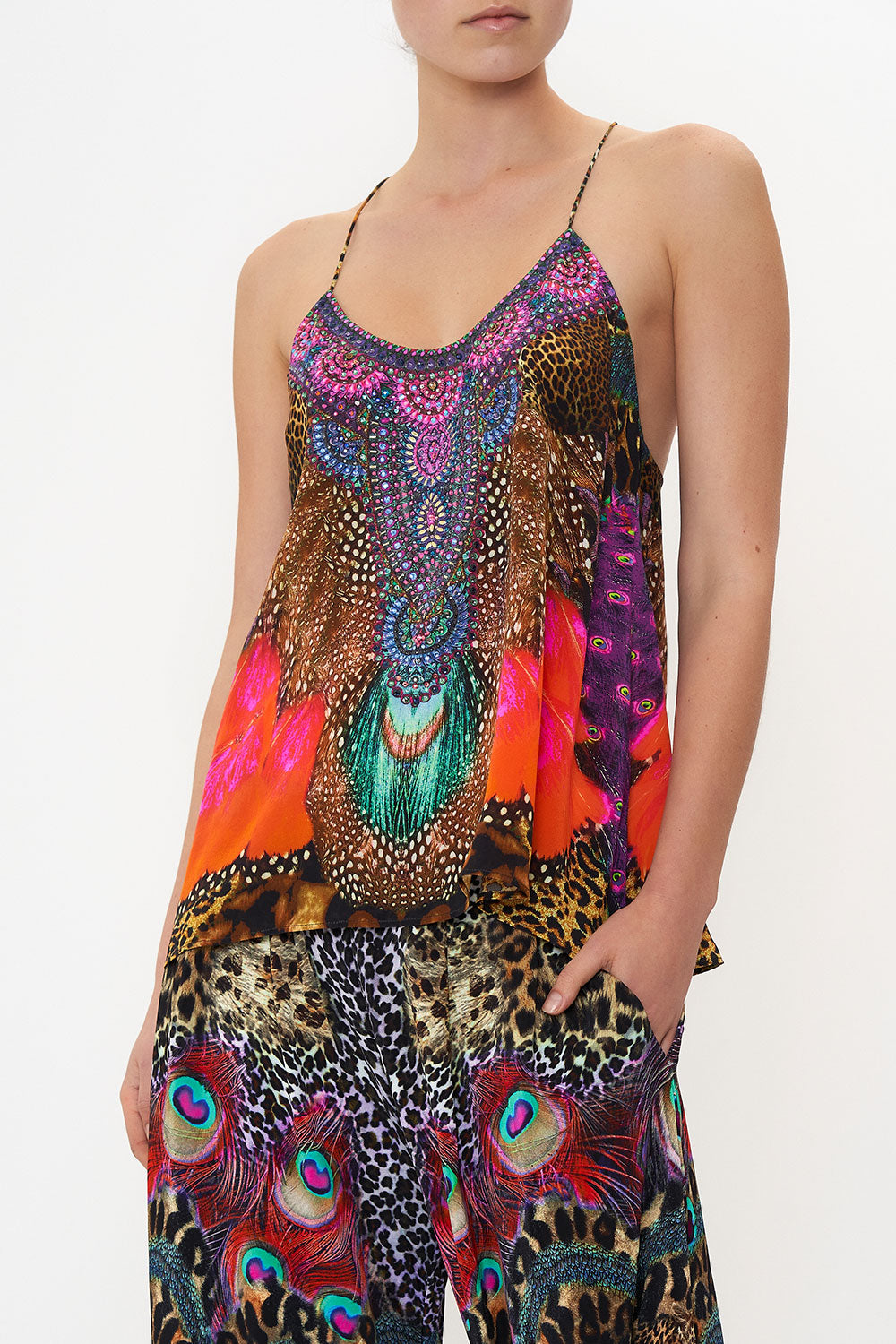 T BACK SHOESTRING TOP XANADU RISING