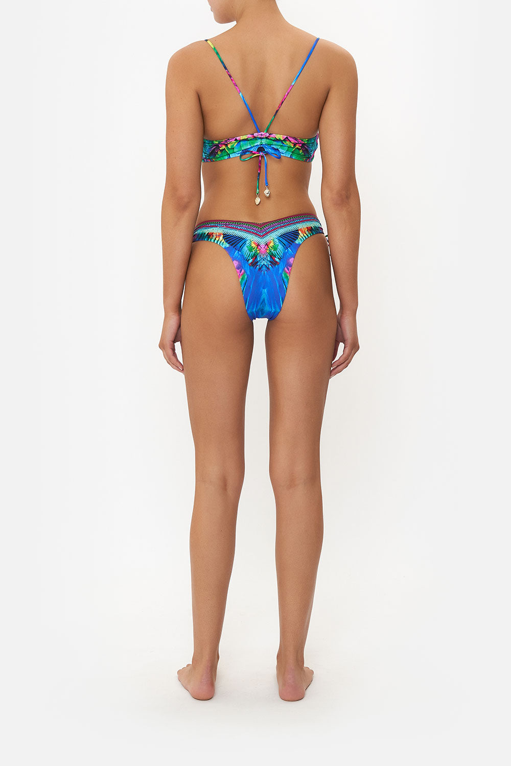 V NECK ROUCHED BACK CROP TOP AGE OF ASTERIA