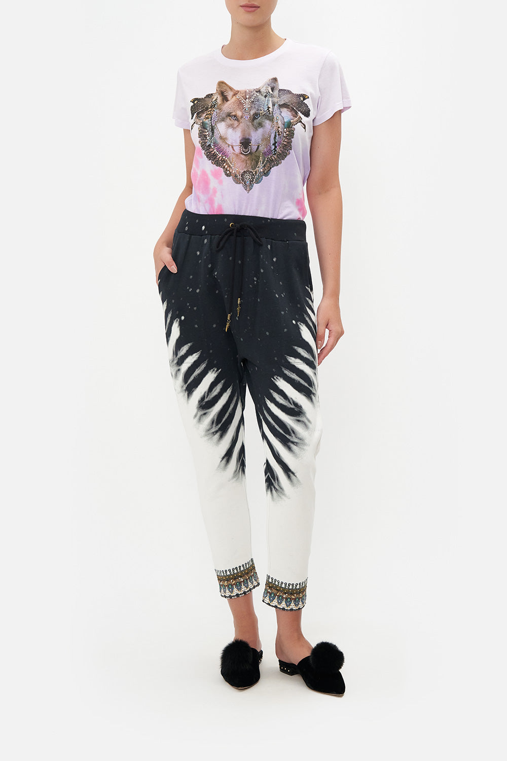 RIB WAIST RELAXED PANT CALL OF THE FALCON