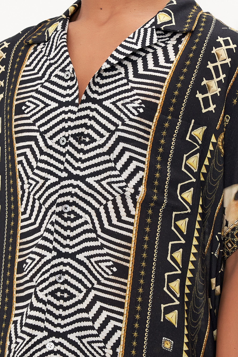 SHORT SLEEVE CAMP COLLARED SHIRT DESERT DREAMS