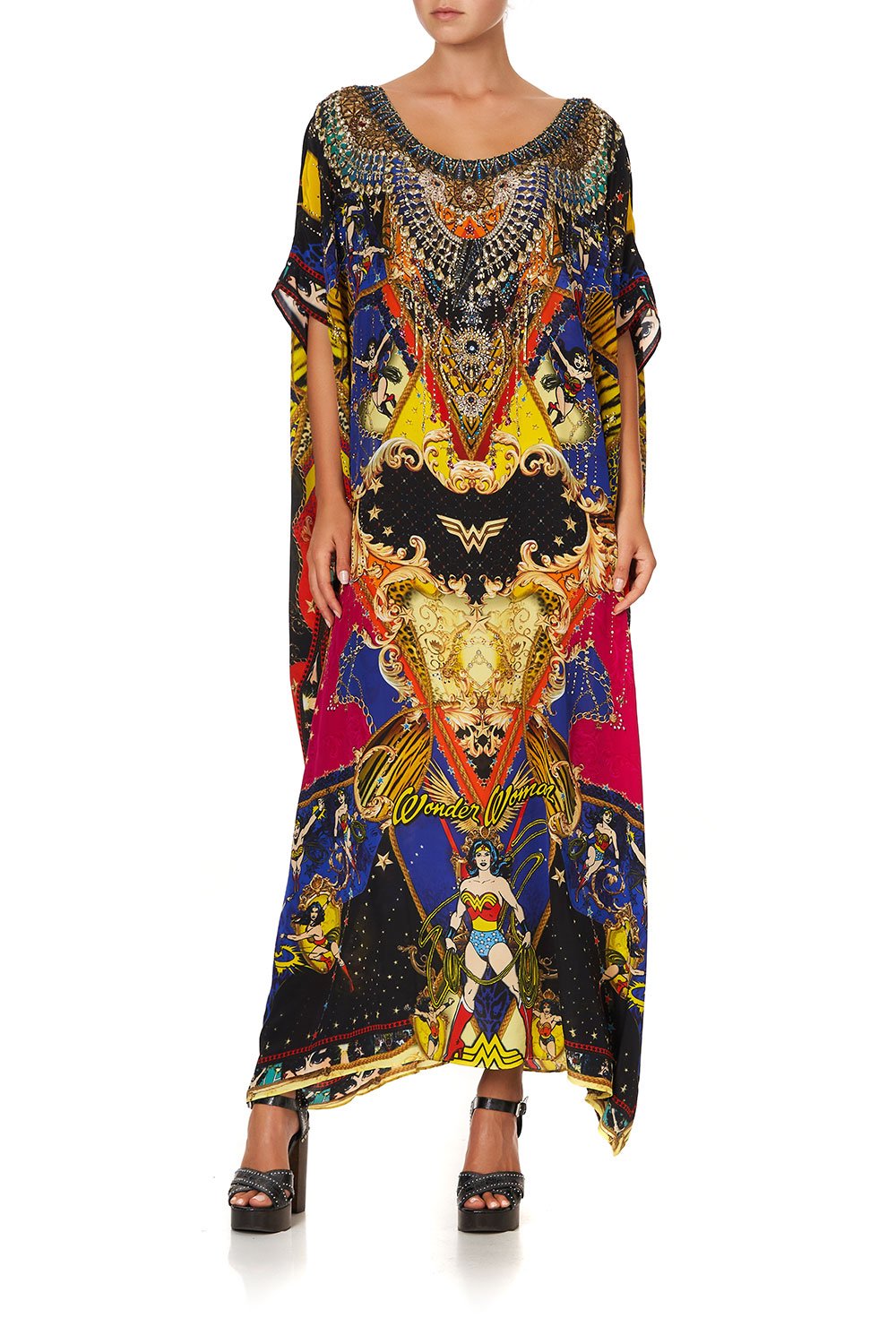 ROUND NECK KAFTAN WONDER WOMAN