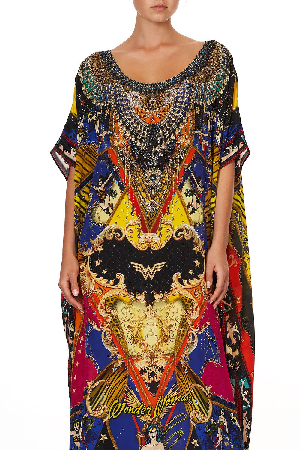 ROUND NECK KAFTAN WONDER WOMAN
