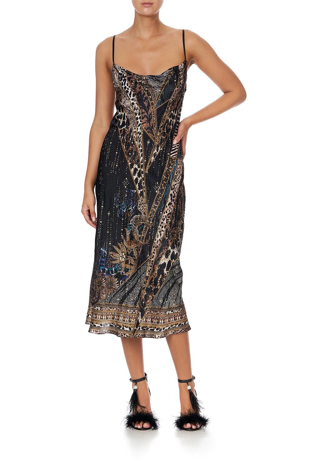 LONG BIAS SLIP LADY STARDUST