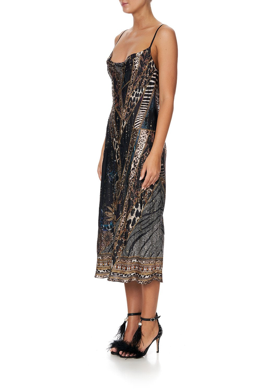 LONG BIAS SLIP LADY STARDUST