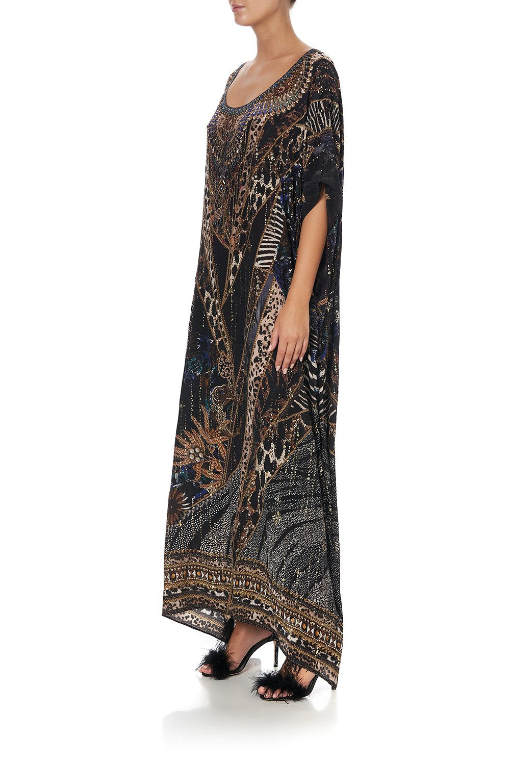 ROUND NECK KAFTAN LADY STARDUST
