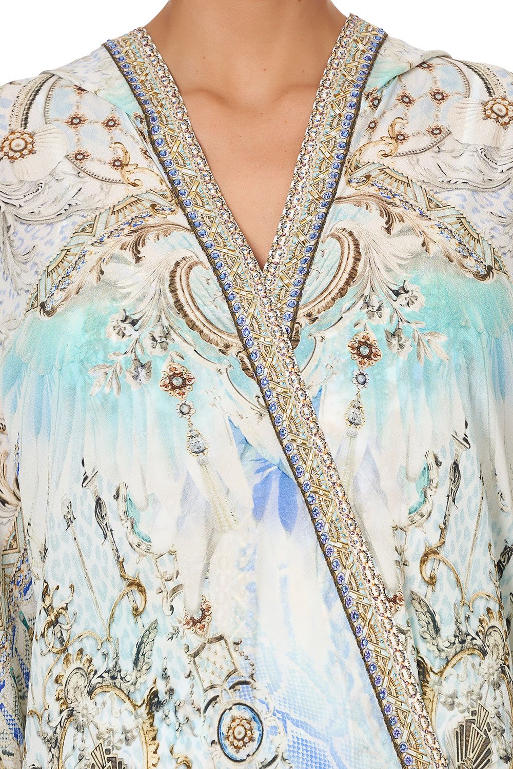 SHAPED HEM LAYER WITH HOOD GATSBYS GIRL