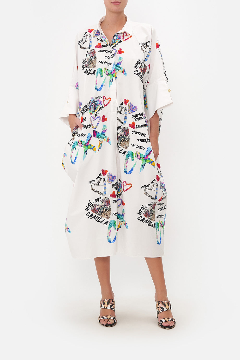 BATWING TUNIC DRESS SHES A WRITE OFF