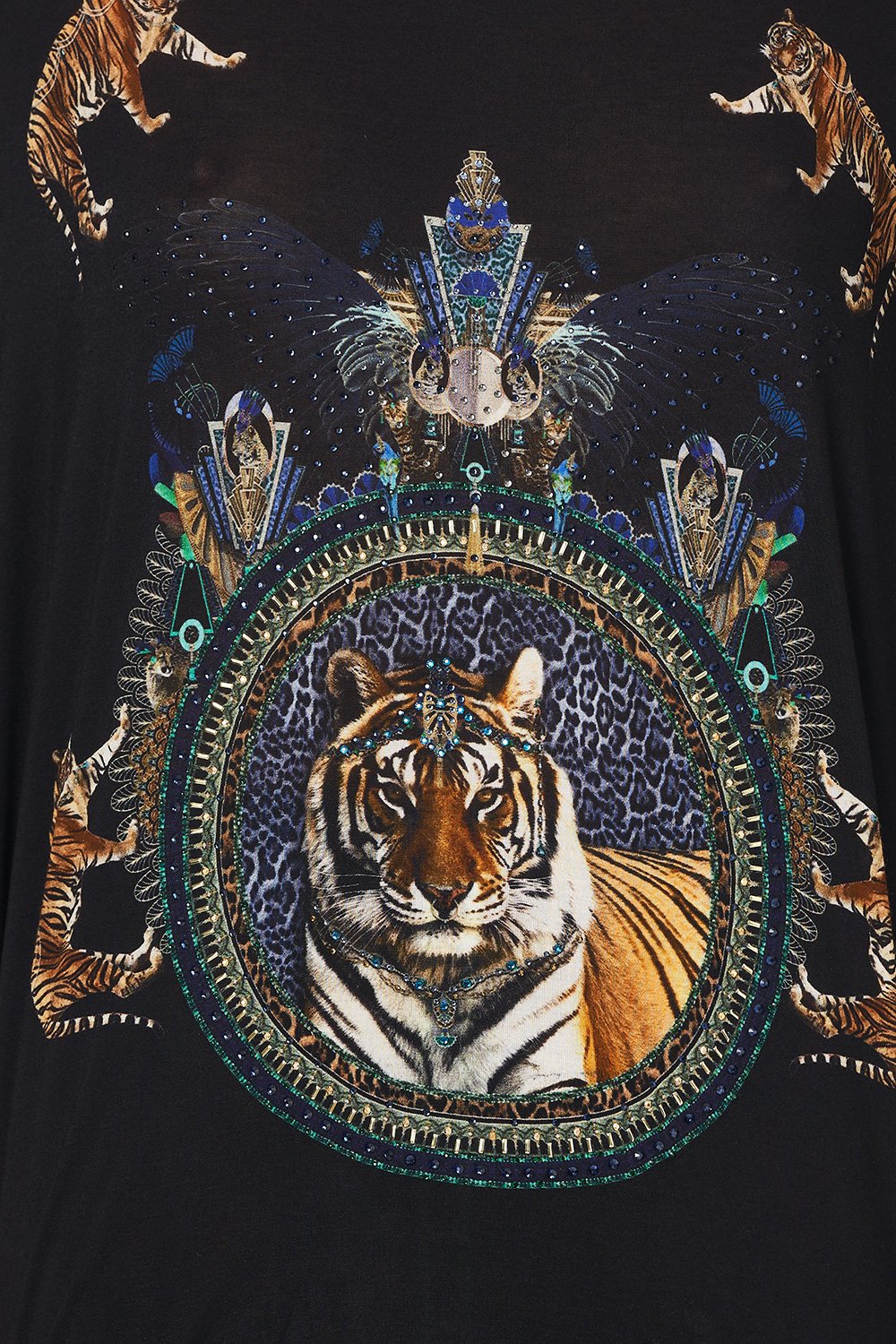 LOOSE FIT ROUND NECK TEE DRIPPING IN DECO