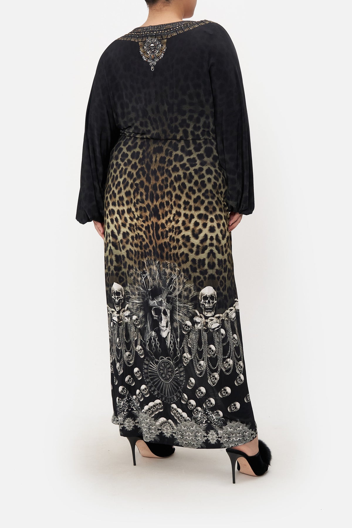 LONG SPLIT FRONT TWIST DRESS ORDER OF DISORDER