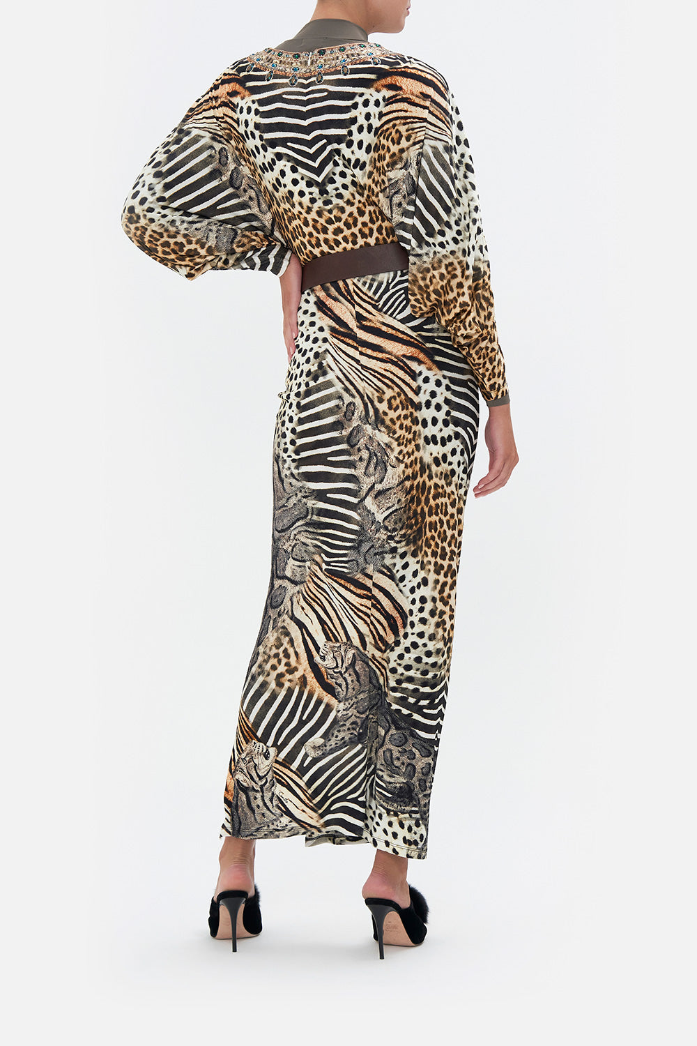 DRAPED MAGYAR SLEEVE DRESS FOR THE LOVE OF LEO