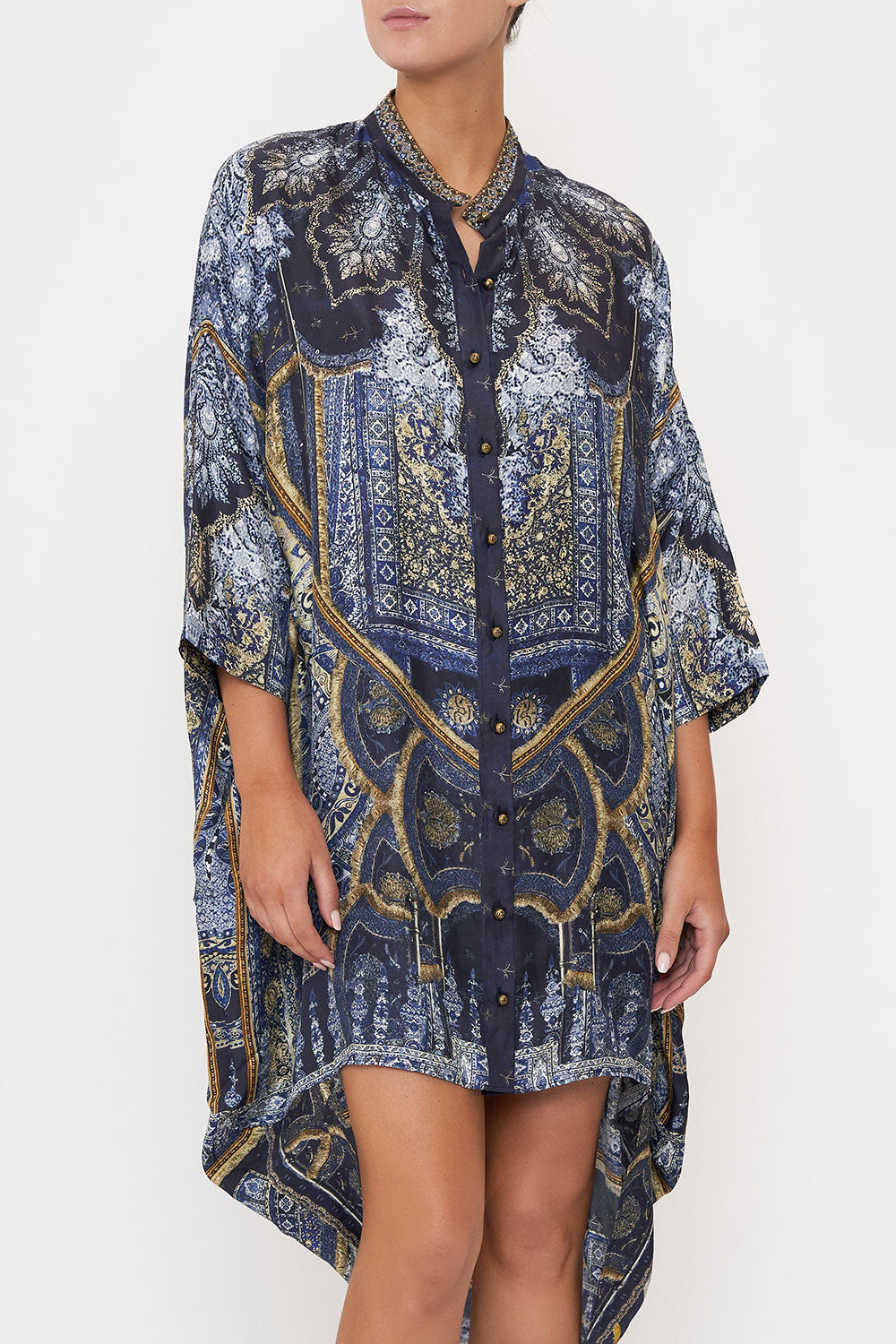 SCOOP BACK SHIRT DRESS FOREVER FAMILY