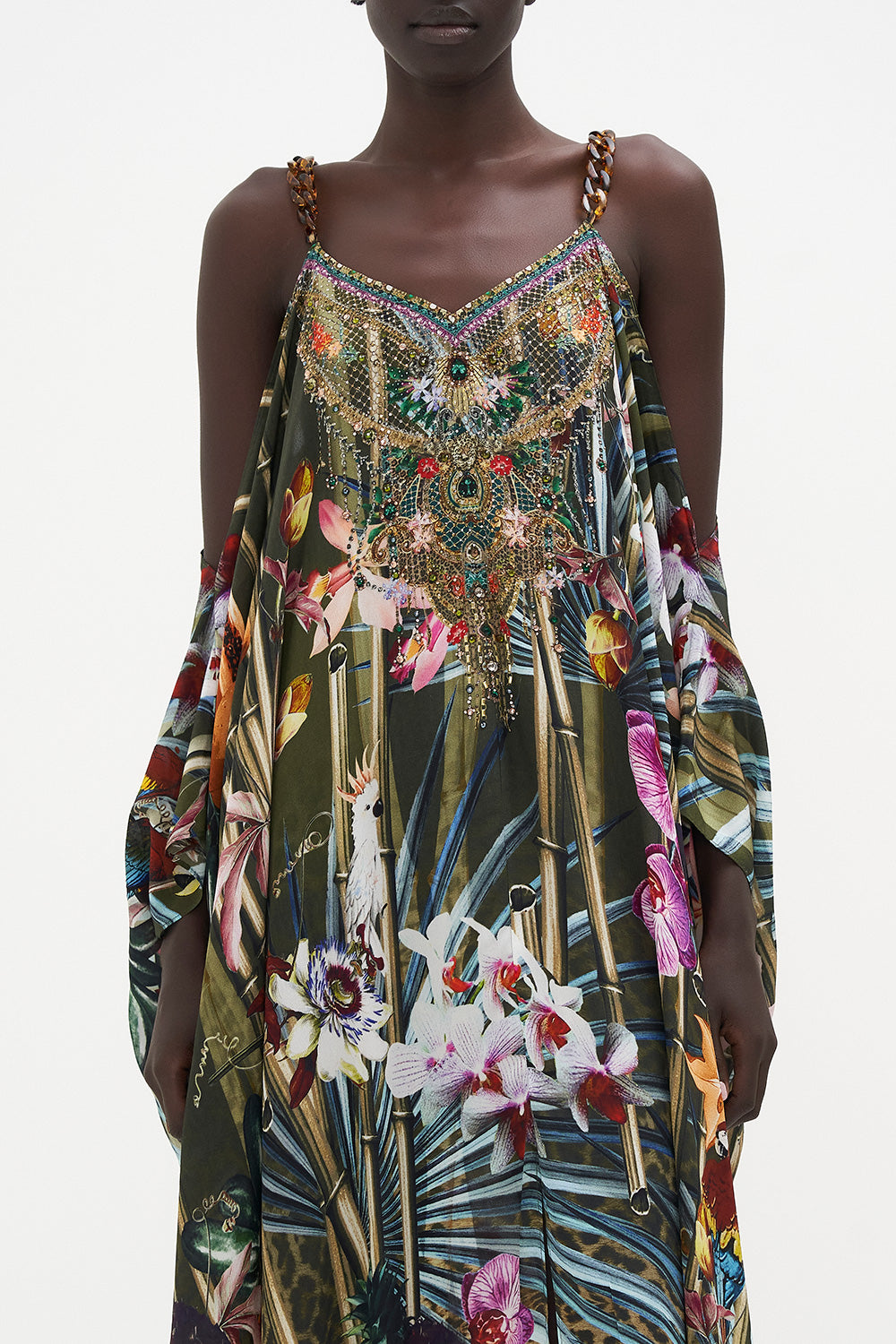 SHOESTRING STRAP KAFTAN PASSPORT TO PARADISE