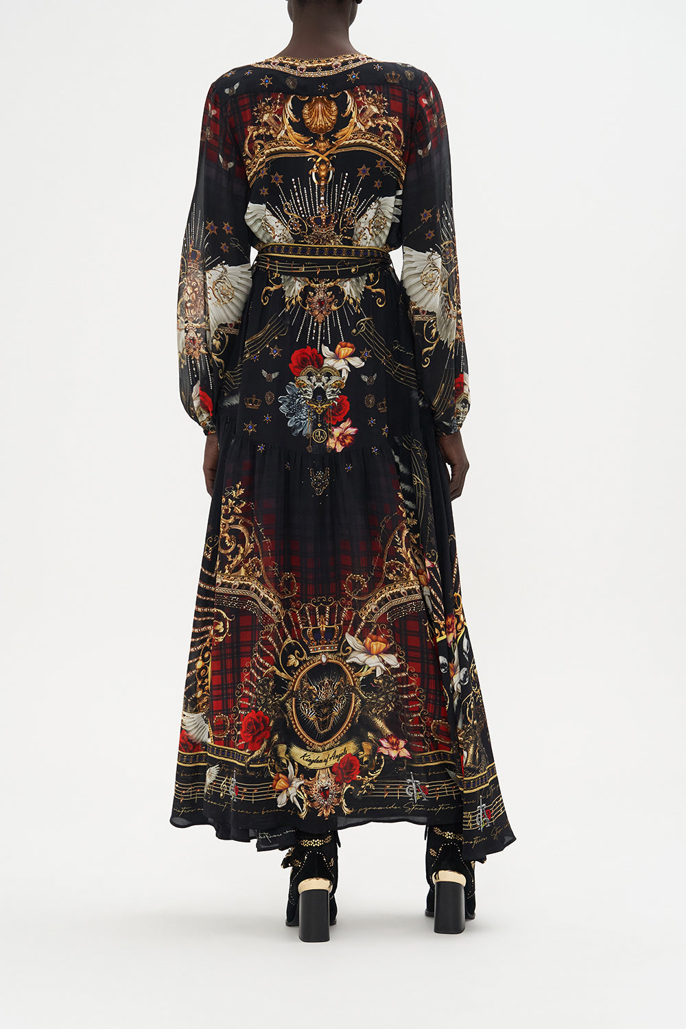 V NECK DRESS WITH BELT DO I ENTERTAIN YOU