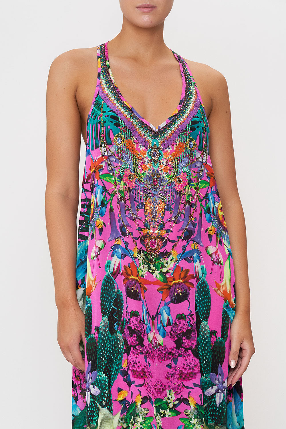 V NECK RACERBACK DRESS EXOTICA EROTICA