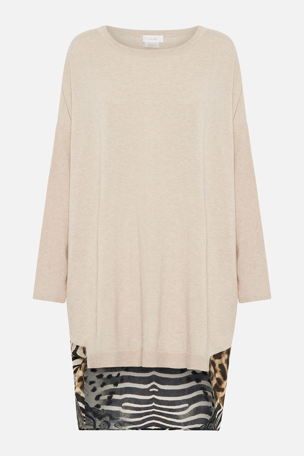 LONG SLEEVE JUMPER WITH PRINT BACK FOR THE LOVE OF LEO