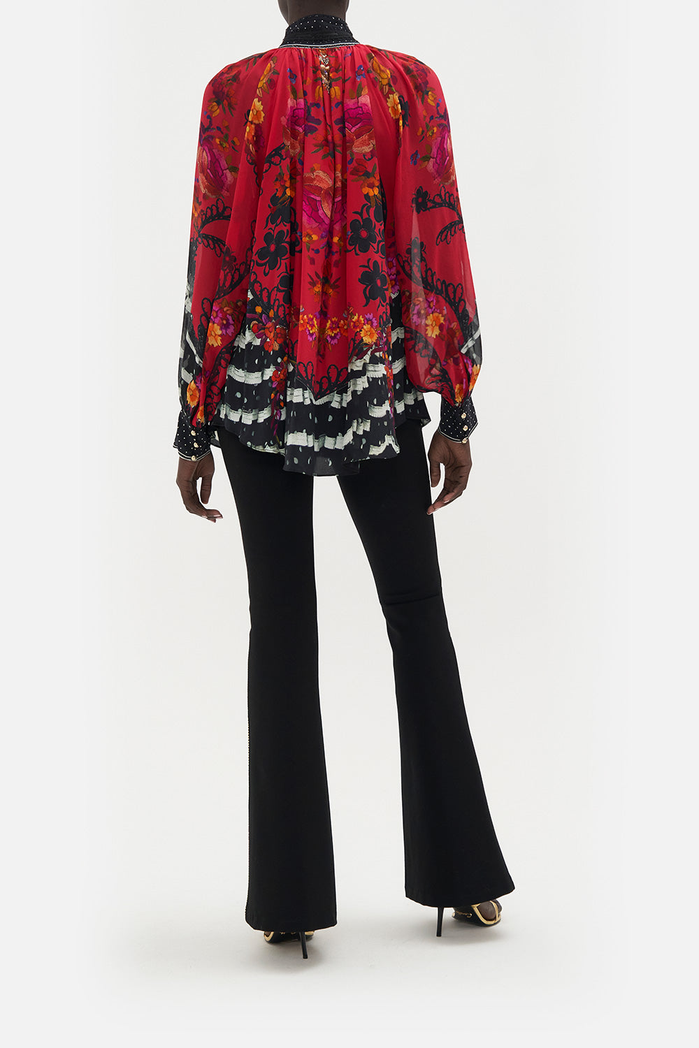 RAGLAN BUTTON UP SHIRT VIEW FROM THE VEIL