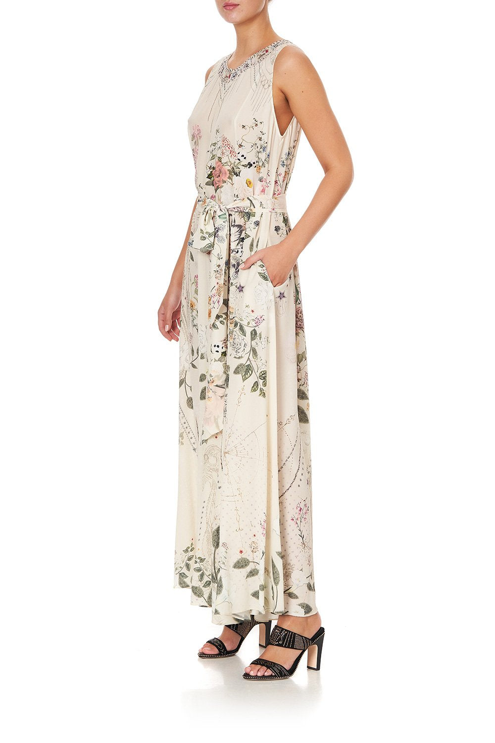 FLARED JUMPSUIT PHOENIX FLOWER